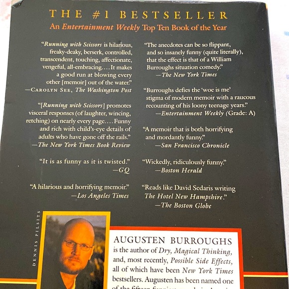 RUNNING WITH SCISSORS a Memoir by Augusten Burroughs Paperback EUC - Picture 3 of 3